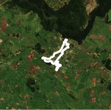 Jubilee Park/Snowmass village loop walking route map in Ohakune