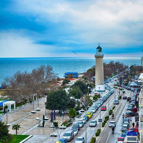 Alexandroupoli walking route map in Alexandroupoli
