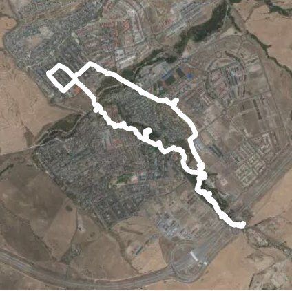 Get lost  walking route map in Arroyomolinos