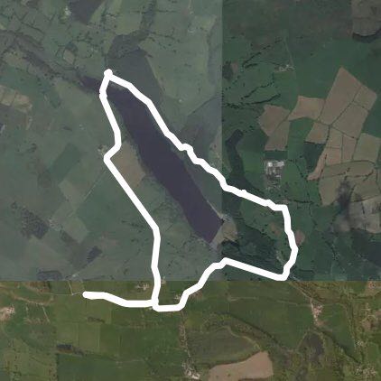 Lindley Reservoir walking route map in Lindley