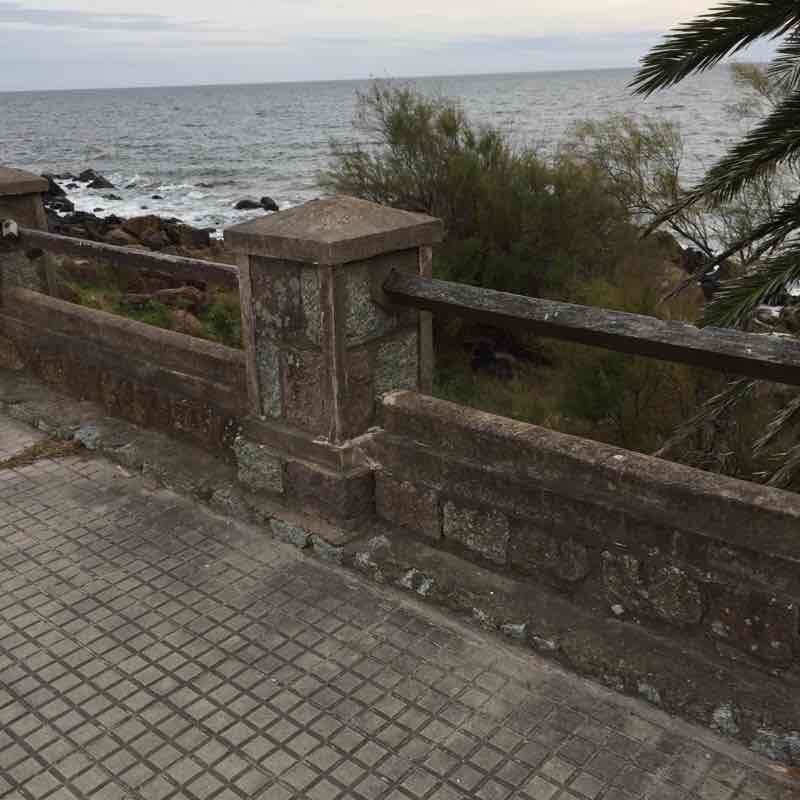 Rambla walking route map in Piriápolis