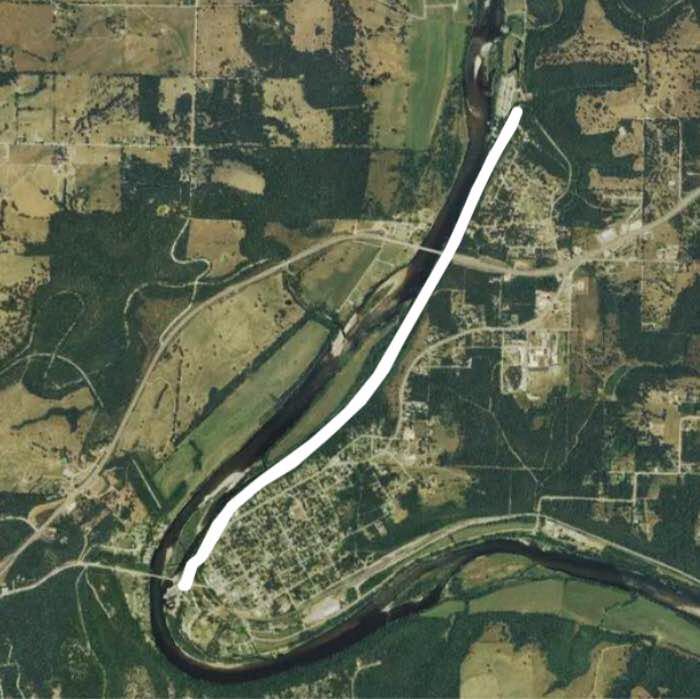 Cotter Spring Rainbow Walking Trail walking route map in Mountain Home