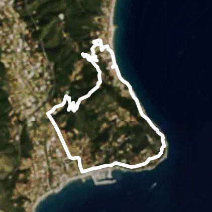 Mare & Monti walking route map in Laigueglia