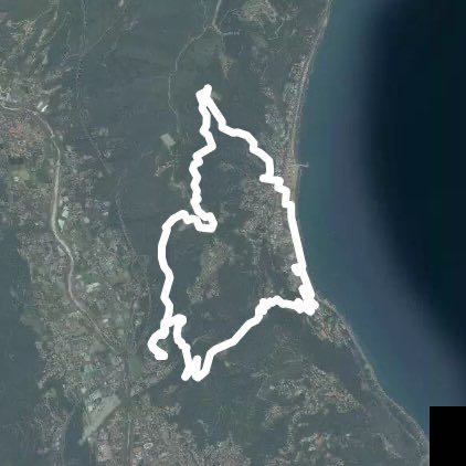 Tour in the Middle Ages walking route map in Laigueglia