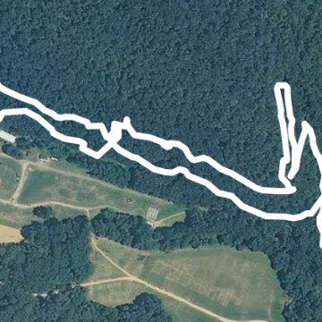 Eleanor Park Trails walking route map in Winfield