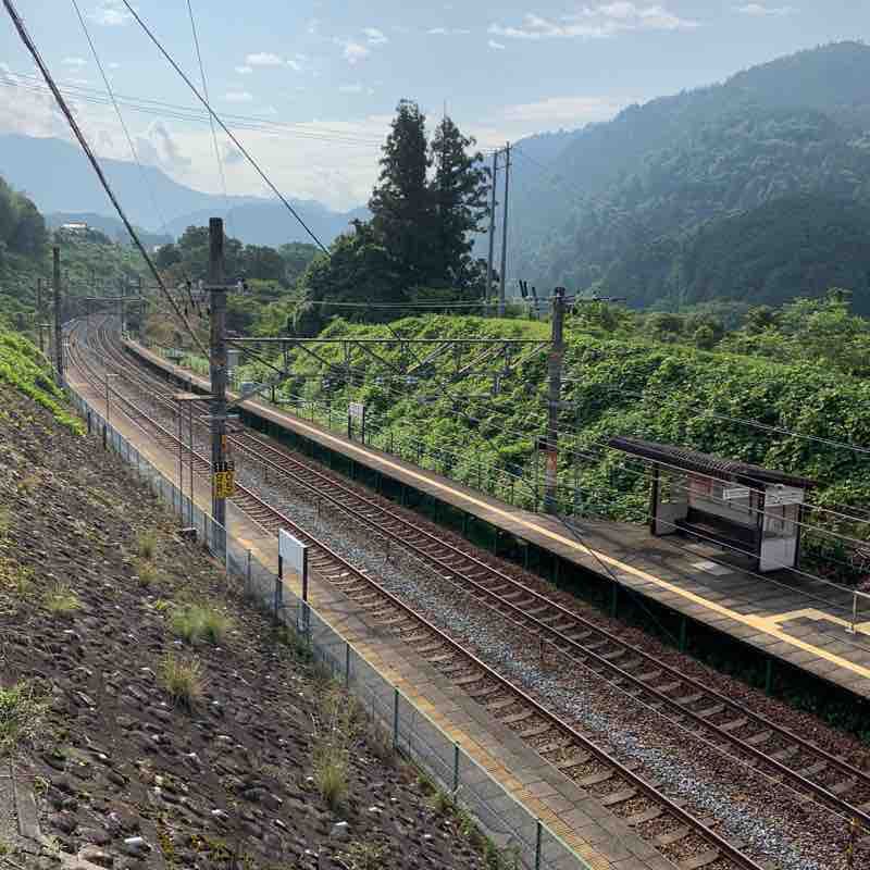 Nakasendo from Tadate Station on the Chuo Line to Nojiri Station walking route map in Nagiso