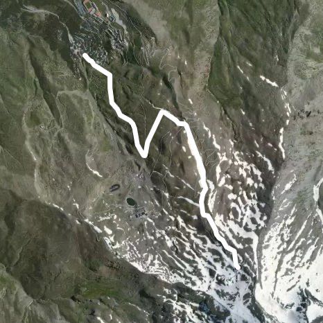 Estadium-Aguila-Maribel-Pradollano walking route map in Capileira