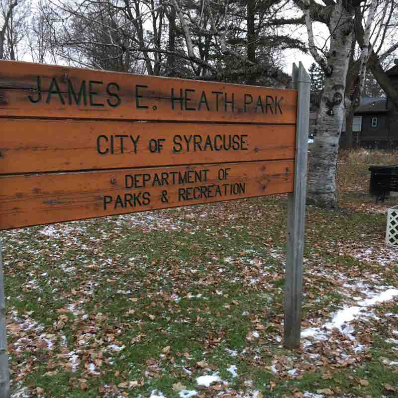 Heath Park-Hidden gem in Syracuse’s “Valley” area. walking route map in Jamesville