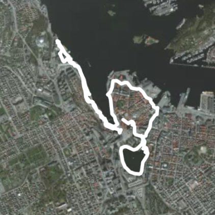 Stavanger 🇳🇴 walking route map in Stavanger