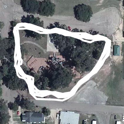 Magee City Park walking route map in Magee