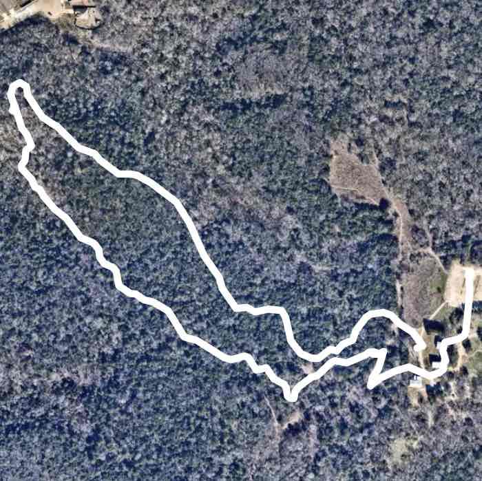 Blubonnett trail walking route map in Duncanville