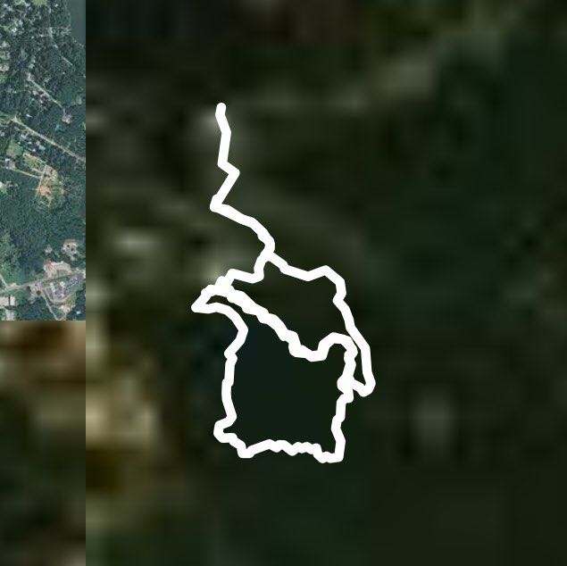 High falls walking route map in Forsyth