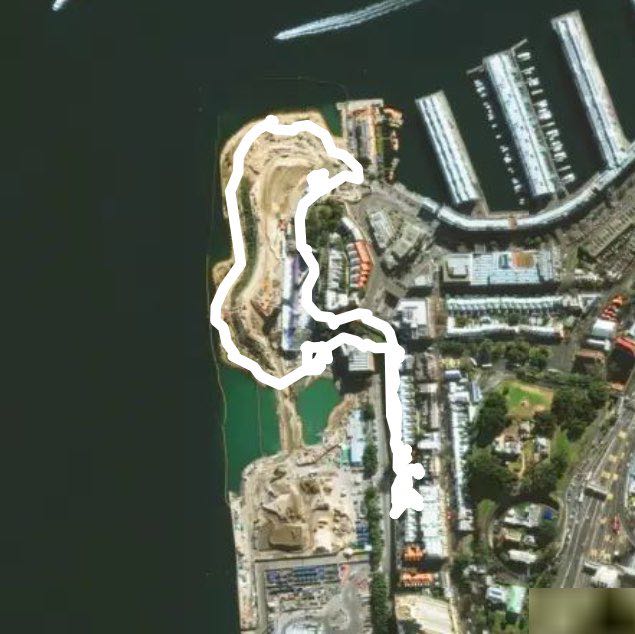 Barangaroo walk walking route map in Barangaroo