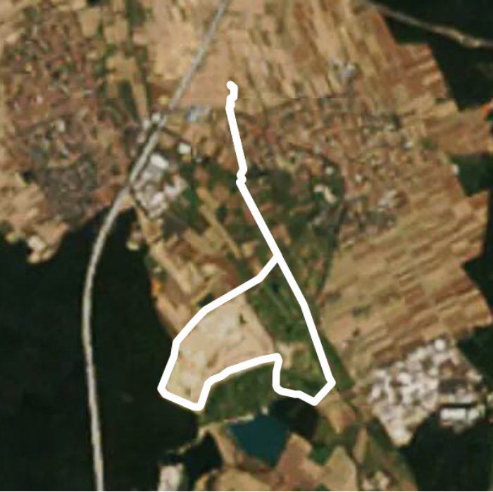 Golf course walking route map in Sankt Leon-Rot