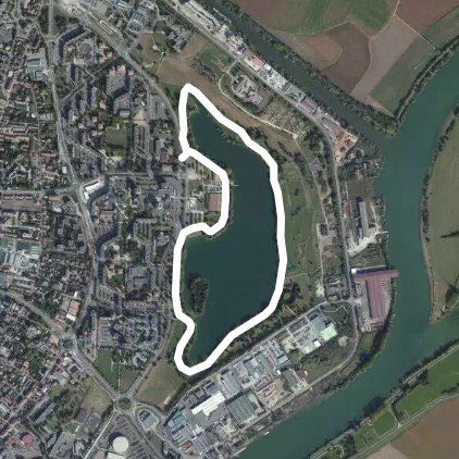 Soups walking route map in Châtenoy-en-Bresse