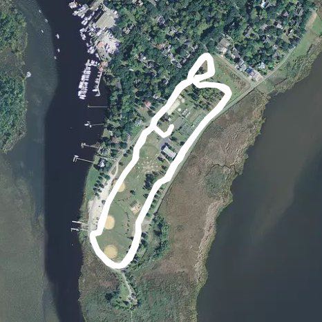 East Bay Park walking route map in Georgetown