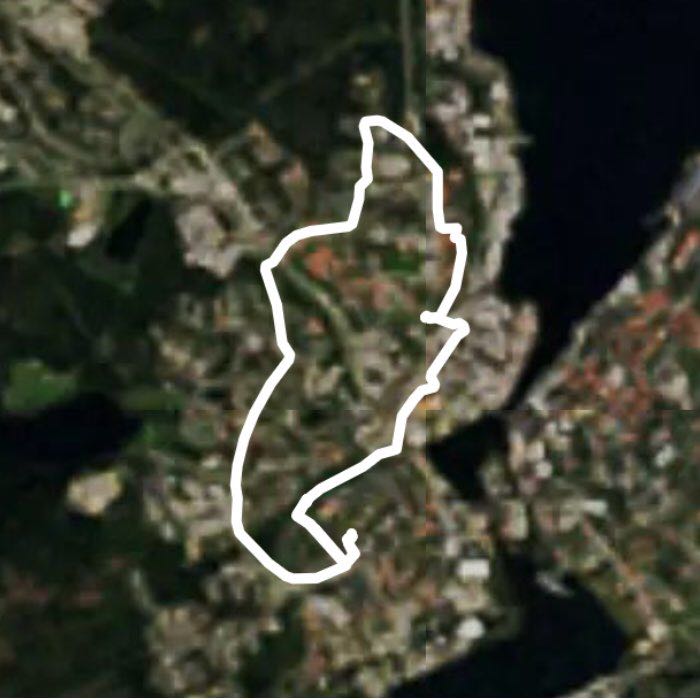 Murberget chill walking route map in Härnösand