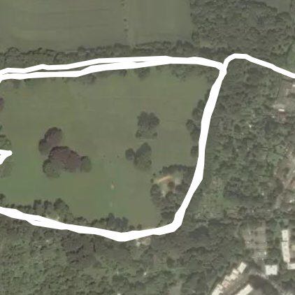 In the season walking route map in Frankfurt am Main