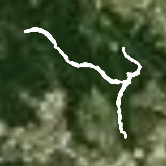 Hollins Mill walking route map in Madison Heights