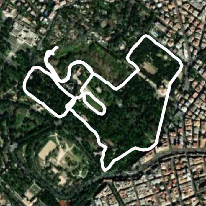 Villa borghese Parco dei Daini Piazza di Siena