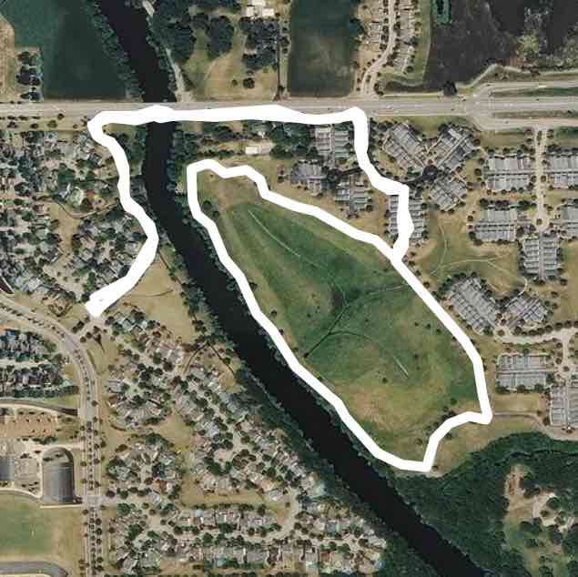 Riverside 2 Miler walking route map in Crest Hill