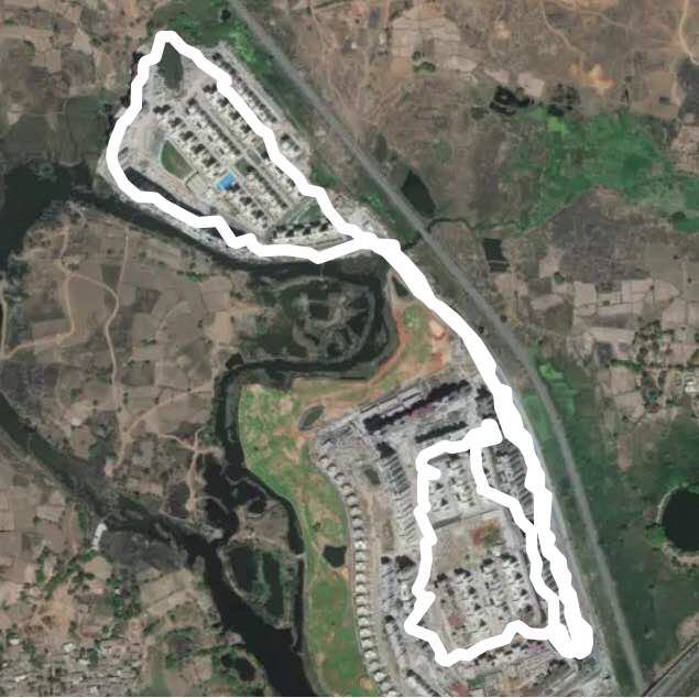 Casa Bella Gold walking route map in Nilje Gaon