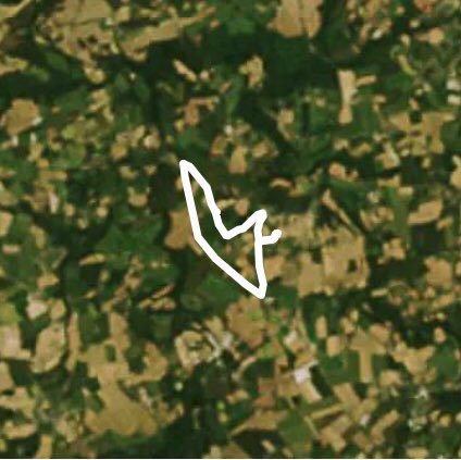 St Jacques walking route map in Pludual