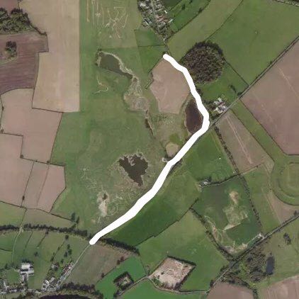 Nosterfield nature reserve-short walking route map in East Tanfield