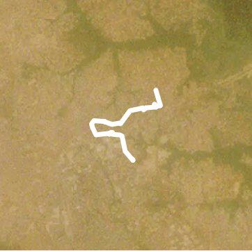 Condition walking route map in Street