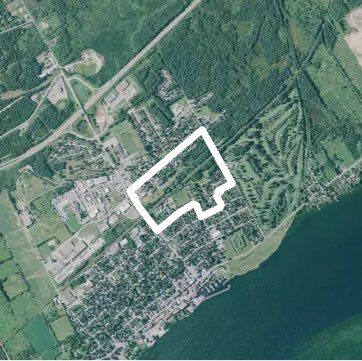 Overpass to Churchill walking route map in Ogdensburg