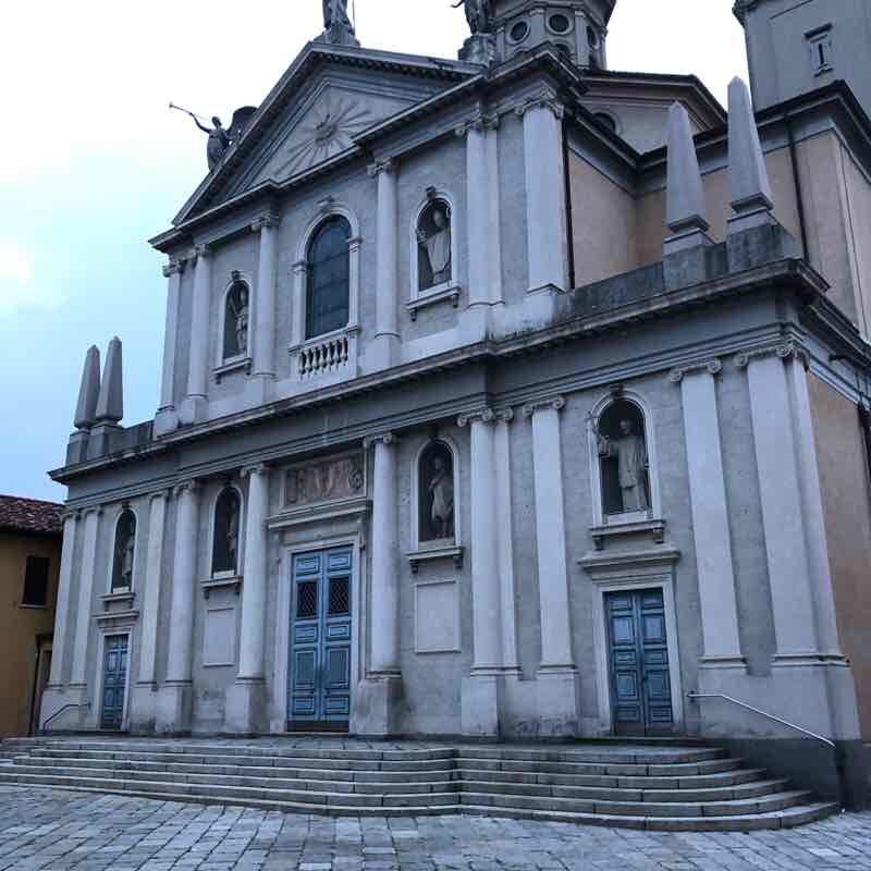 Lomazzo walking route map in Caslino al Piano