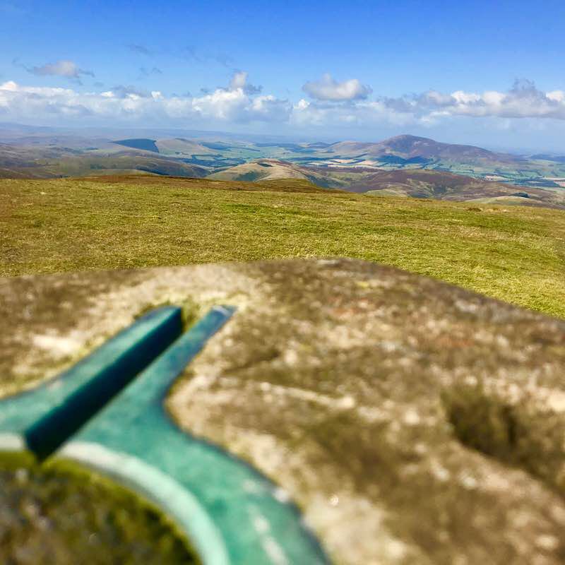 Coulter Fell walking route map in Coulter