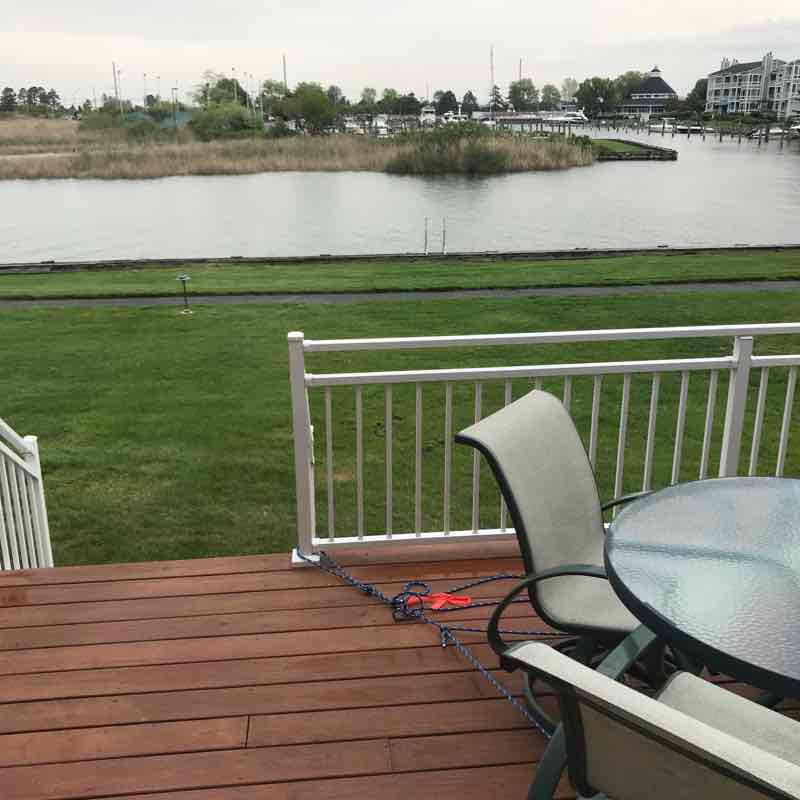 Oyster cove one loop walking route map in Grasonville