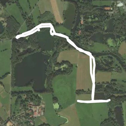 Leineaue walking route map in Laatzen