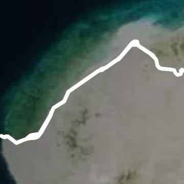 Lovely island walking route map in Kish