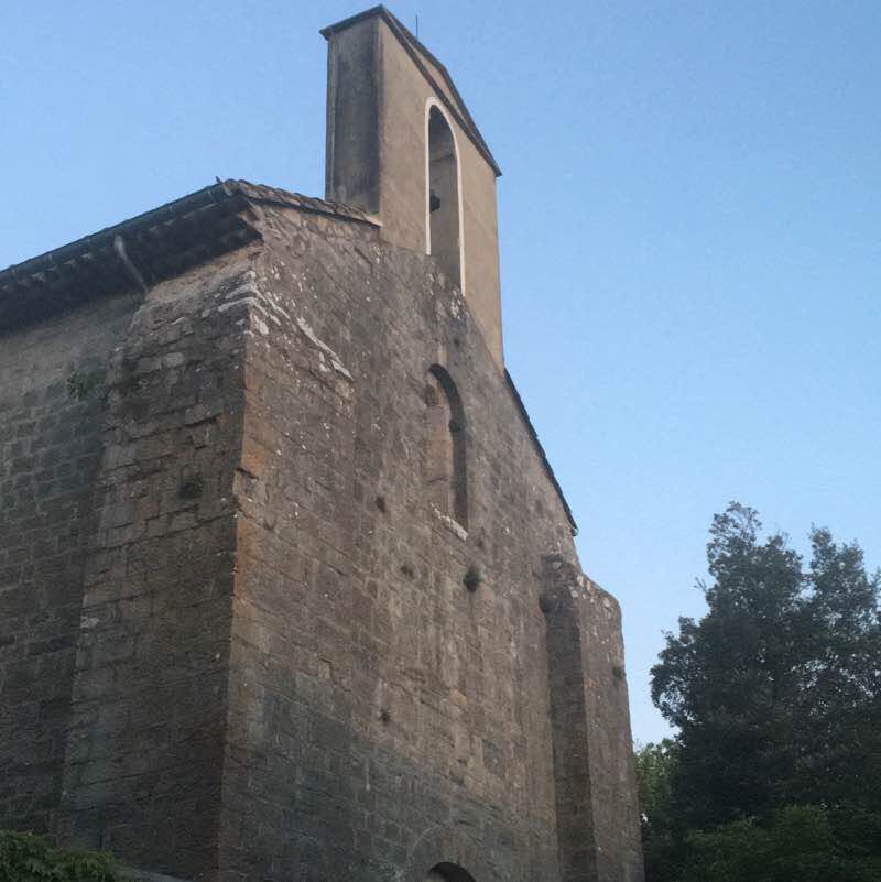 Cros Church walking route map in Saint-Hippolyte-du-Fort