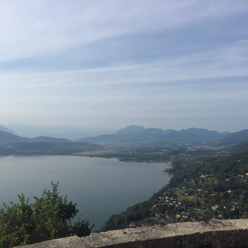 Lake Tour walking route map in Aix-les-Bains
