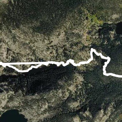 Bear Lake Loop-Rocky Mountian National Park walking route map in Estes Park