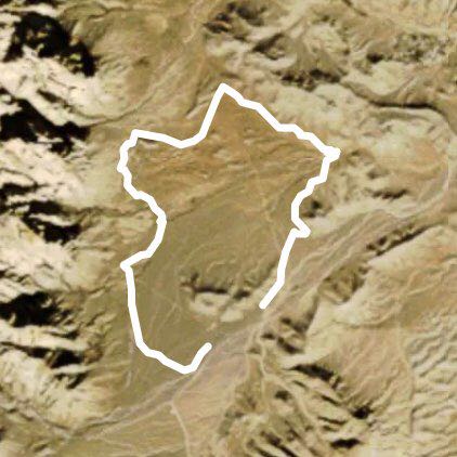 Late night trailhead walking route map in Sloan