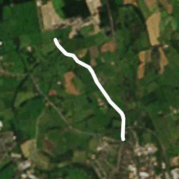 Aldercar Lane/Castle Lane walking route map in Eastwood