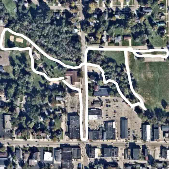 downtown Sparta Walk Trail Michigan, USA Pacer