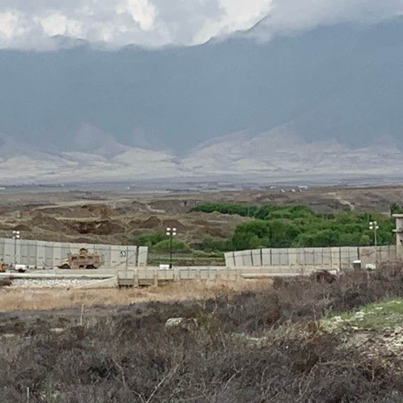 The Bagram Airfield Hustle walking route map in Bagram