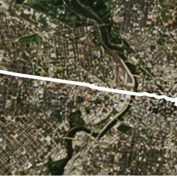 Dreaming walking route map in Camden