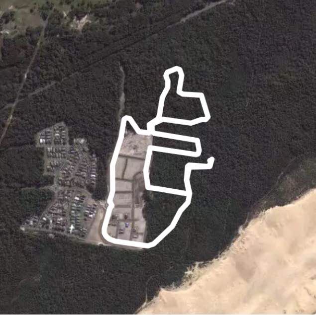 Fern Bay walking route map in Fern Bay