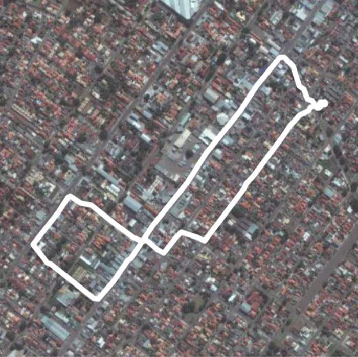 Trajeto EVS brilhante 