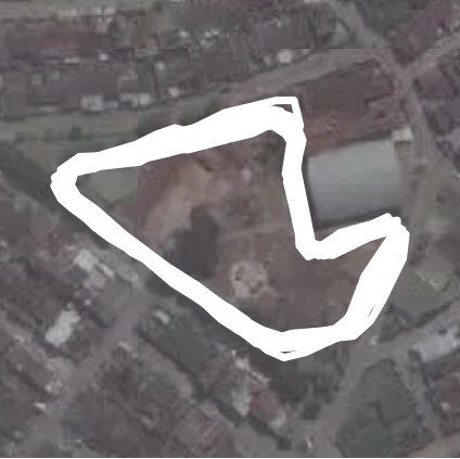 Bela Vista Square walking route map in Vitória de Santo Antão