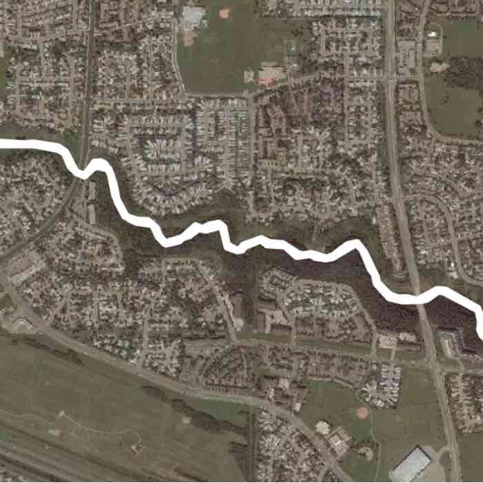Hermitage  walking route map in Northwest
