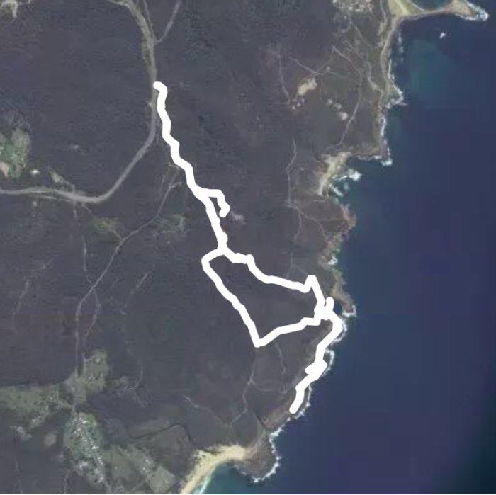 Bunker walking route map in Murrays Beach