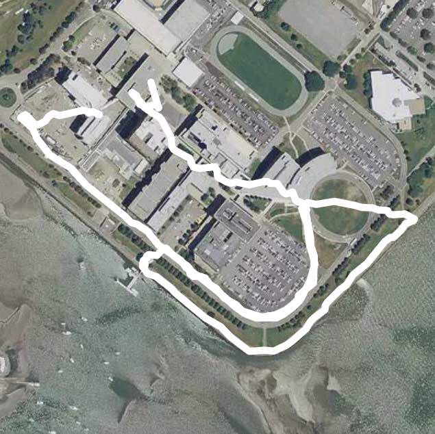 UMB Harborwalk Walking Map