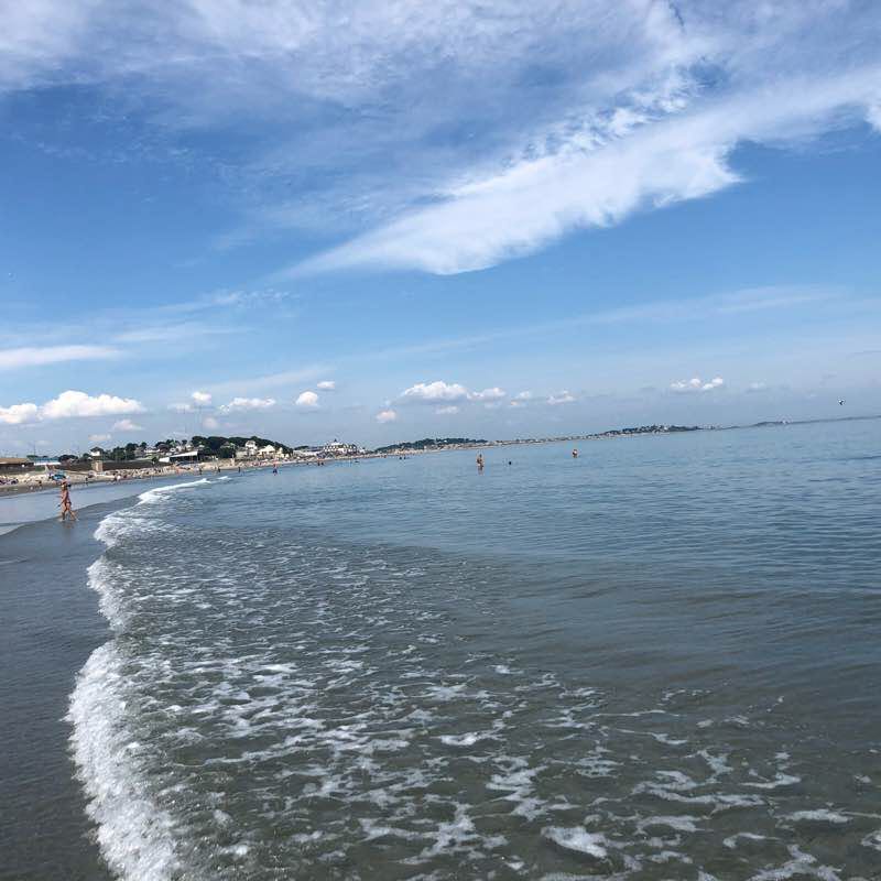 Nantasket Beach walking route map in Cohasset